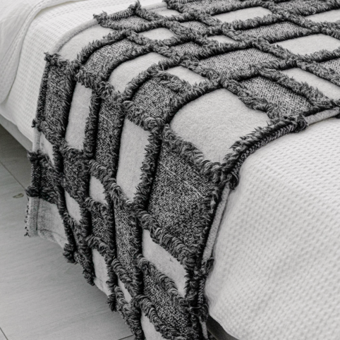  Chăn & Khăn Trải Giường Đen Trắng Xám Sang Trọng Hiện Đại 