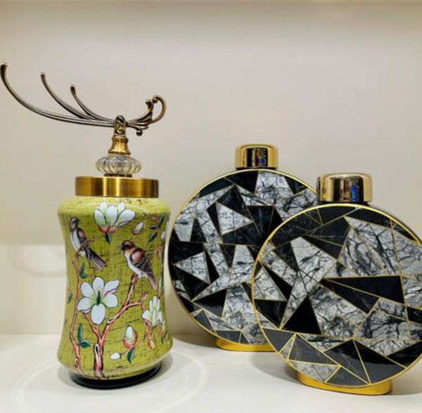  Bộ Bình Hoạ Tiết Đông Dương 