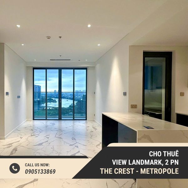  Cho thuê 2PN View LandMark - Metropole 