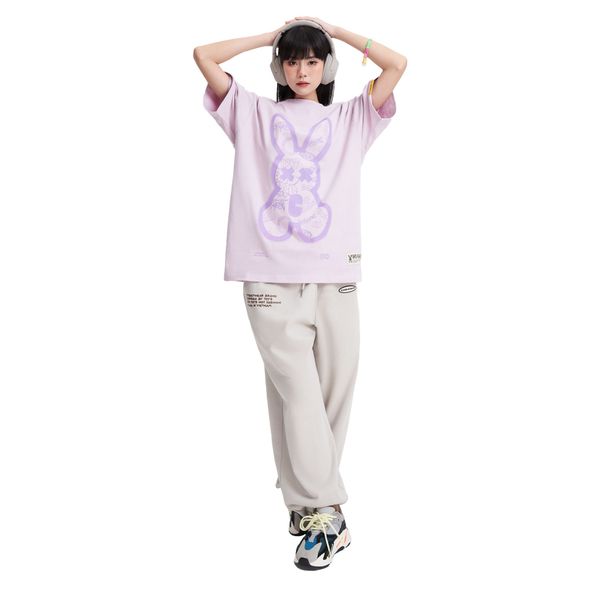 SPRAY RABBIT TEE - PURPLE