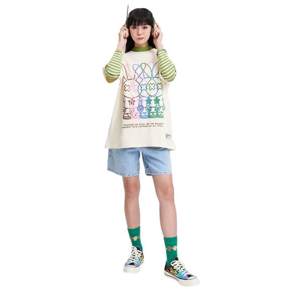 CREAM REPLICATION TEE