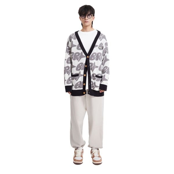 CARTOON CARDIGAN – BLACK