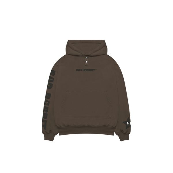 LUCKY STAR HOODIE - BROWN