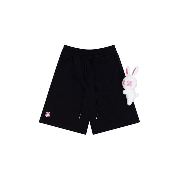 SLEEPY RABBIT SHORTS - BLACK