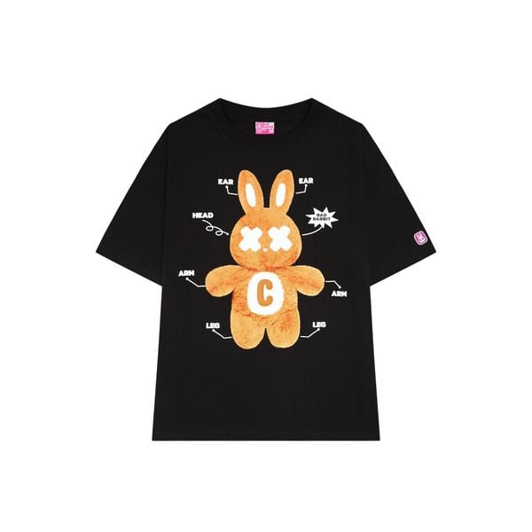 SINGLE RABBIT TEE - BLACK