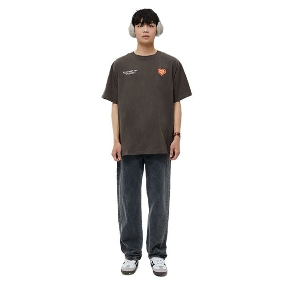 RABBIT HEART TEE - GREY