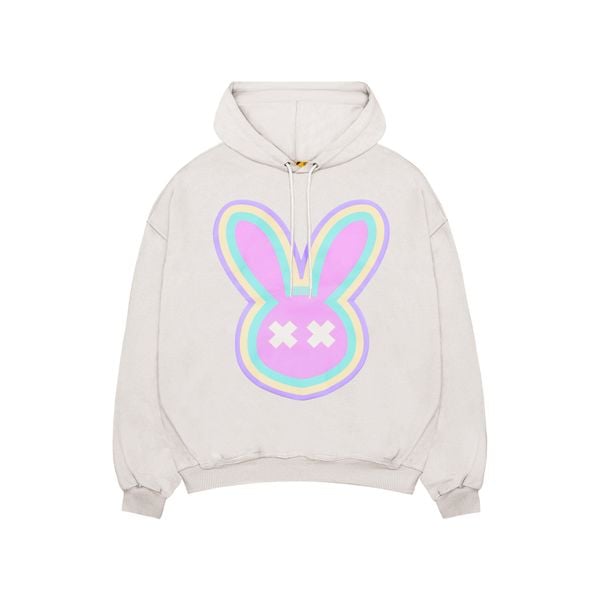NEON RABBIT HOODIE - SAND