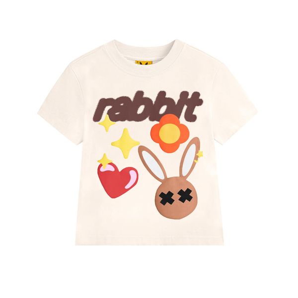 SPARKLING RABBIT TEE - CREAM 