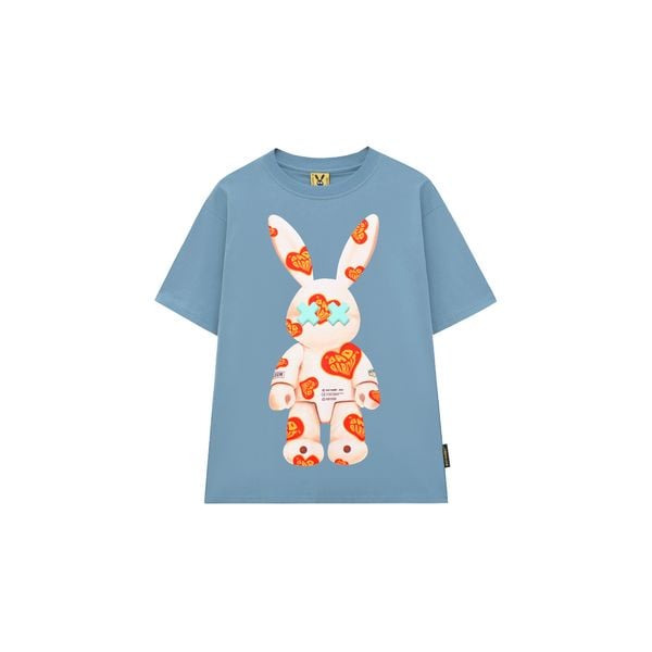 HEART PATTERN RABBIT - BLUE