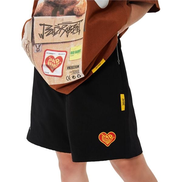 RABBIT HEART SHORT – BLACK