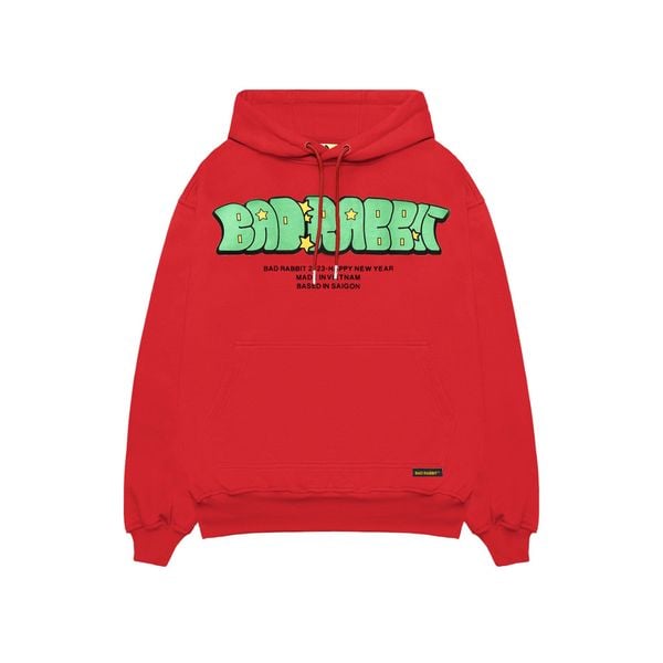 HAPPY RABBIT YEAR HOODIE - RED