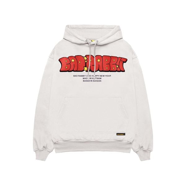 HAPPY RABBIT YEAR HOODIE - SAND