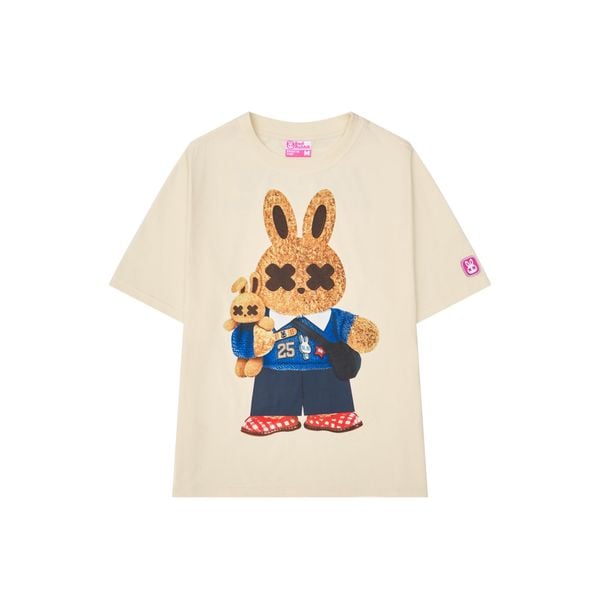 KID RABBIT TEE - CREAM