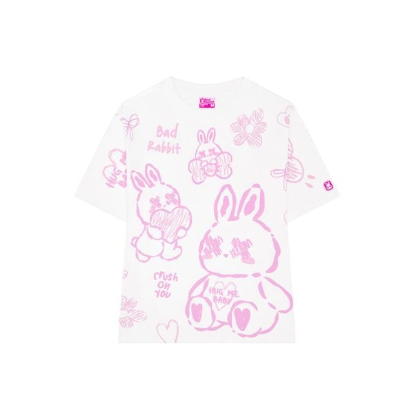 ADORE RABBIT TEE - WHITE