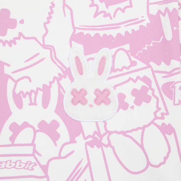 HOLIDAY RABBIT TEE - WHITE