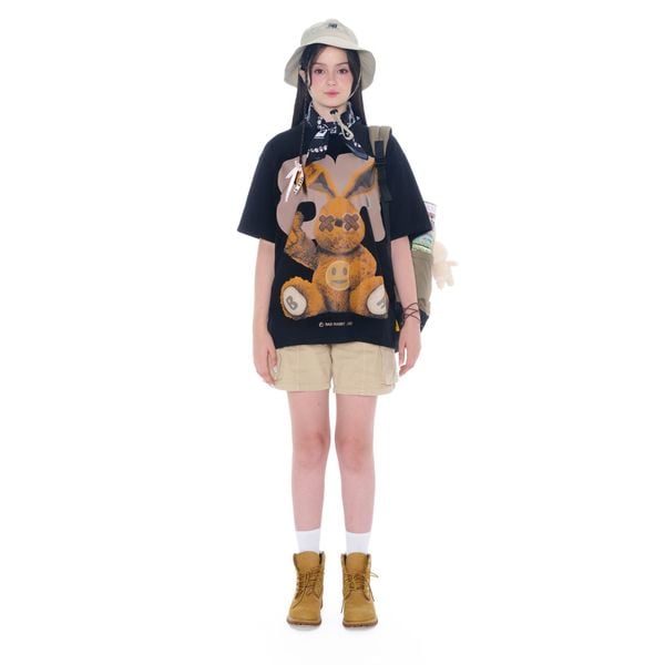 PLAYER RABBIT TEE - BLACK