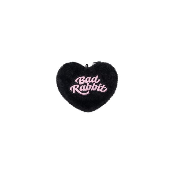 HEART KEYCHAIN - BLACK