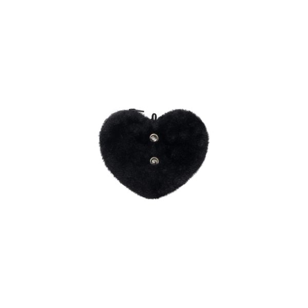 HEART KEYCHAIN - BLACK