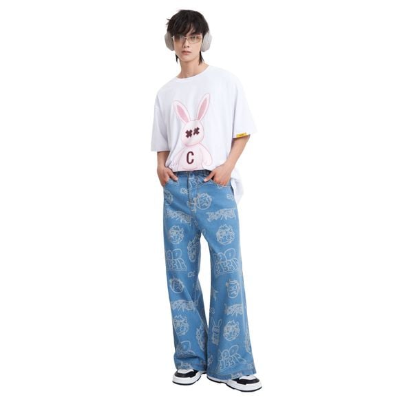 OVERPRINT JEANS – BLUE