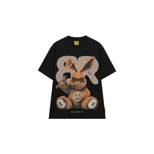 PLAYER RABBIT TEE - BLACK