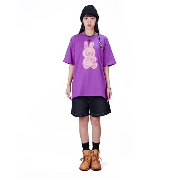 GUMMY RABBIT TEE - PURPLE