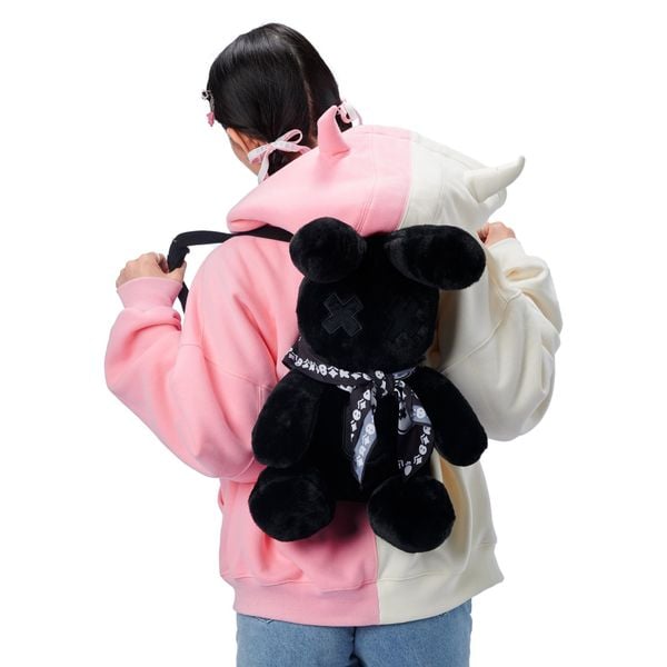 BLACK BABY RABBIT BACKPACK