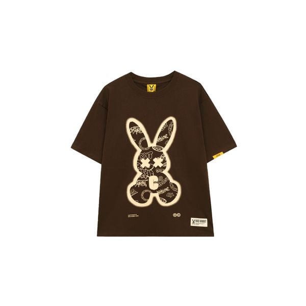 SPRAY RABBIT TEE - BROWN