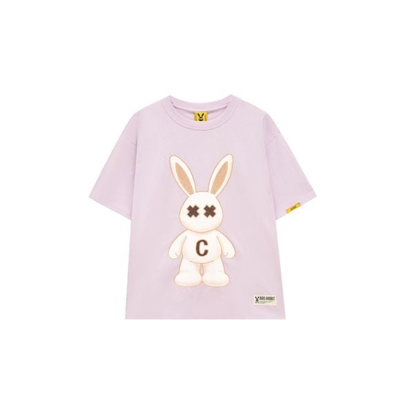 FLUFFY RABBIT TEE - PURPLE