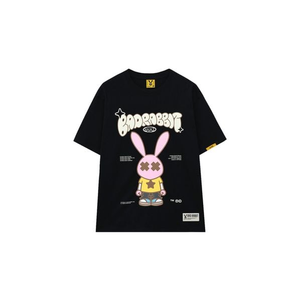 BLACK RABBIT FIGURE TEE