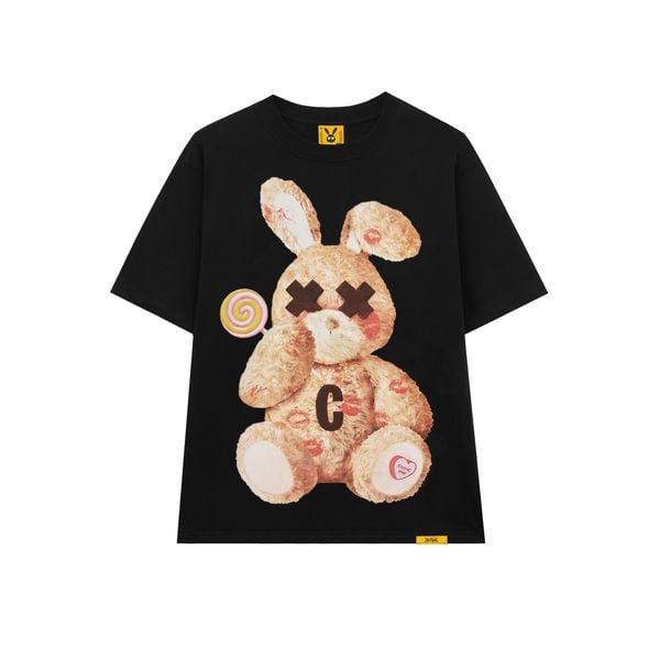 BLACK KISS ME RABBIT TEE