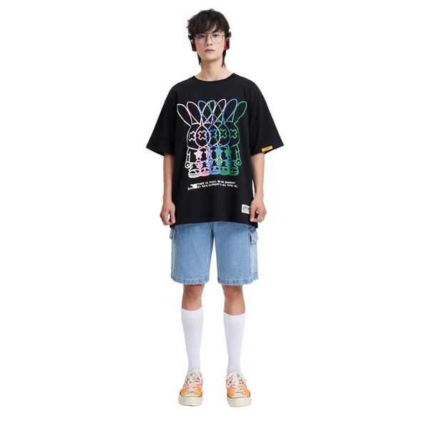 BLACK REPLICATION TEE