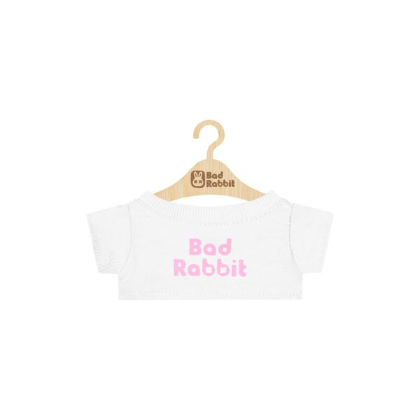 WHITE MINI RABBIT LOGO TEE