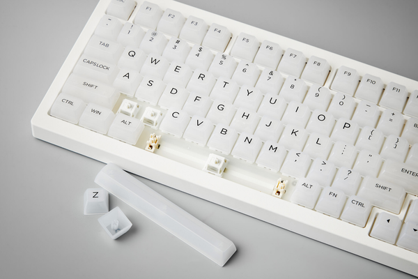 Bàn phím cơ AKKO 5075B Plus Transparent ASA White/Piano Pro (Hotswap/RGB/Multi-modes)