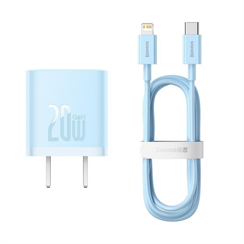 Bộ sạc nhanh 20W Baseus GaN5 Fast Charger 1C Type C-Lightning