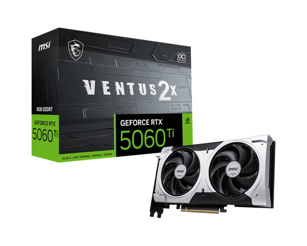 VGA MSI GeForce RTX 5060 Ti 8GB VENTUS 2X OC PLUS GDDR7