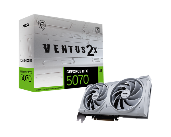 VGA MSI GeForce RTX 5070 12G VENTUS 2X OC WHITE