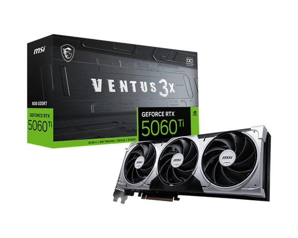VGA MSI GeForce RTX 5060 Ti 8G VENTUS 3X OC GDDR7
