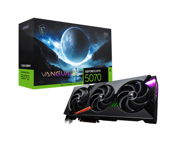 VGA MSI GeForce RTX 5070 12G VANGUARD SOC GDDR7