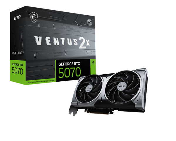 VGA MSI GeForce RTX 5070 12G VENTUS 2X OC GDDR7