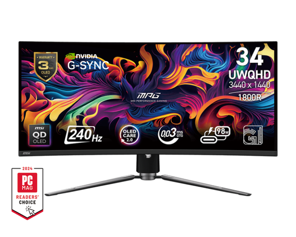 Màn hình cong MSI MPG 341CQPX QD-OLED 34.18