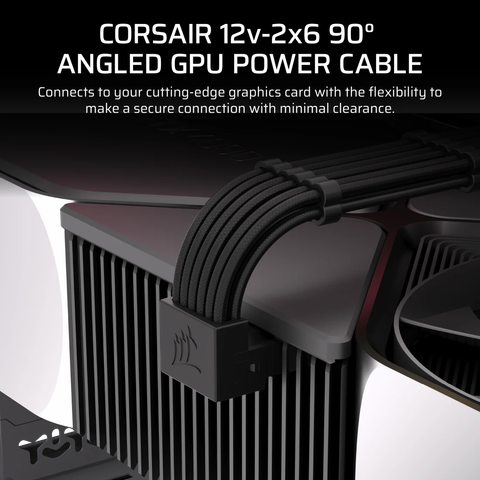Cáp nguồn máy tính Universal Corsair PSU 90° 12V-2x6 Style A Cable CP-8920351