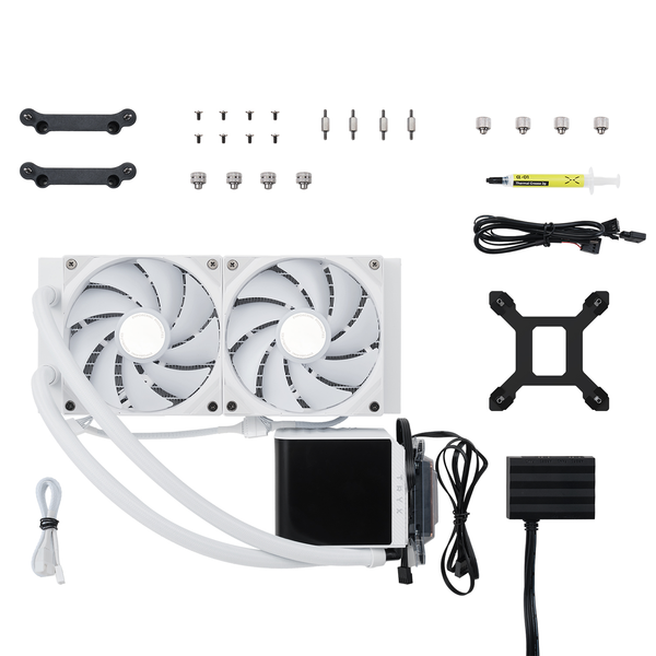Tản nhiệt nước AIO TRYX PANORAMA 240 ARGB White L-P240A-AS2M-G0W