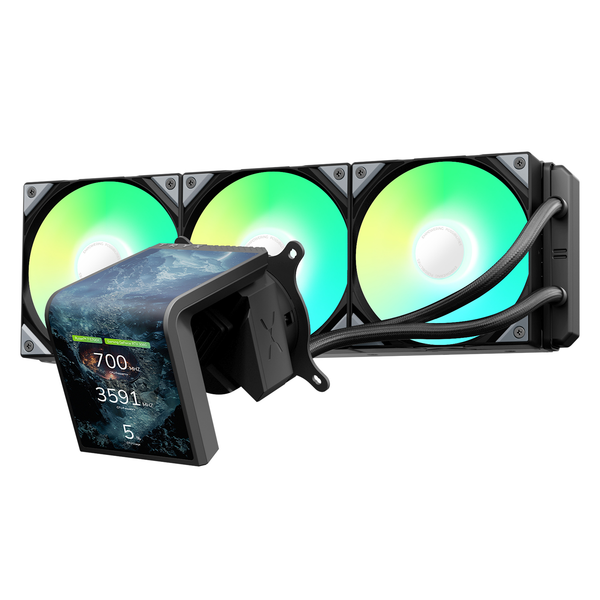 Tản nhiệt nước AIO TRYX PANORAMA SE 360 ARGB Black L-P360L-AM3M-G0K