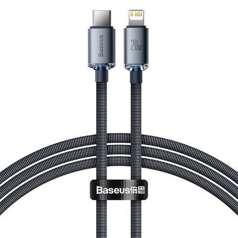 Baseus Crystal Shine Series Fast Charging Data Cable Type C to Lightning 1.2M