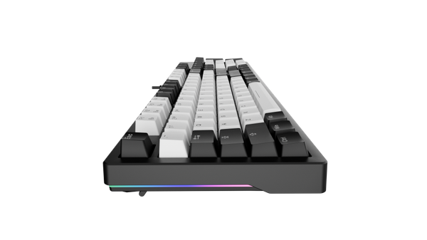 Bàn phím cơ Gaming DAREU EK104 WHITE x BLACK (2 sides RGB strip, Multi-Led, PBT Double Shot OEM profile, DareU DREAM / FIREFLY sw)