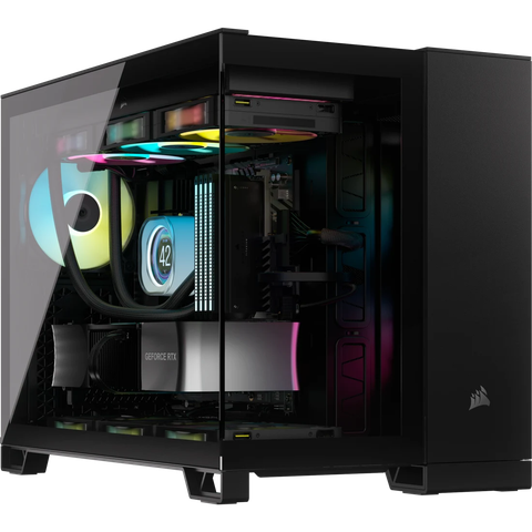 Vỏ máy tính Corsair 2500X Tempered Glass mATX Mid-Tower, Black CC-9011265-WW