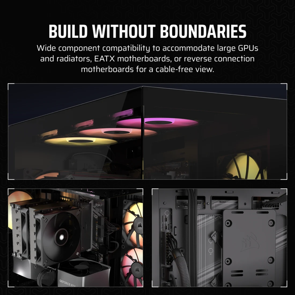 Vỏ máy tính Corsair 3500X Tempered Glass Mid-Tower, Black CC-9011276-WW