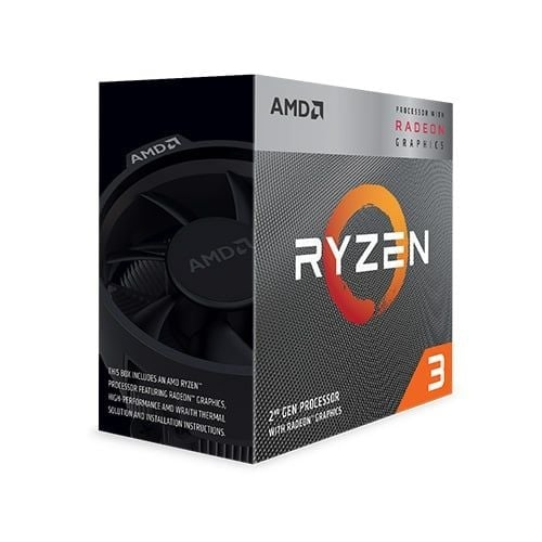 CPU AMD Ryzen 3 3200G / 3.6GHz Boost 4.0GHz / 4 Core 4 Thread / 6MB / AM4