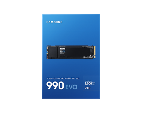 SSD Samsung 990 Evo 2TB M.2 NVMe PCIe Gen 4.0x4 | PCIe 5.0 x2 2.0 MZ-V9E2T0BW