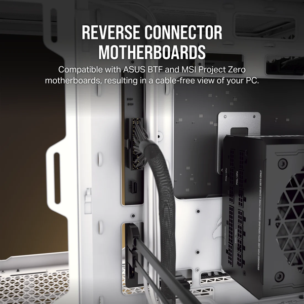 Vỏ máy tính Corsair 6500X Tempered Glass Mid-Tower, Black CC-9011257-WW